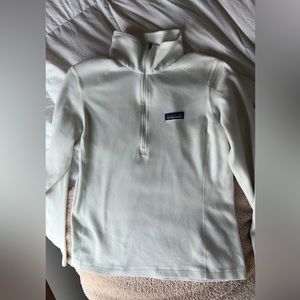 White Patagonia Quarter Zip Fleece